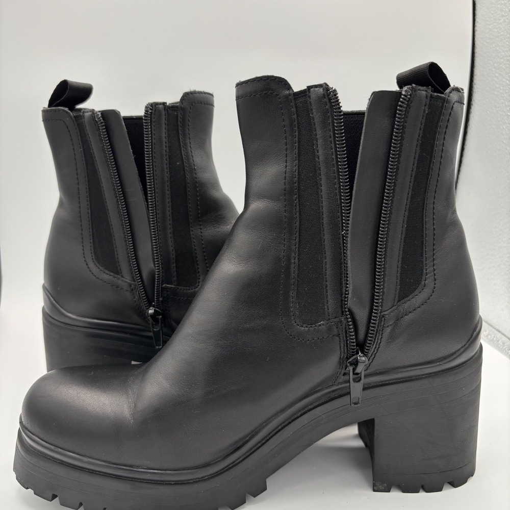 Jeffrey Campbell Black Ankle Boots - Picture 8 of 11